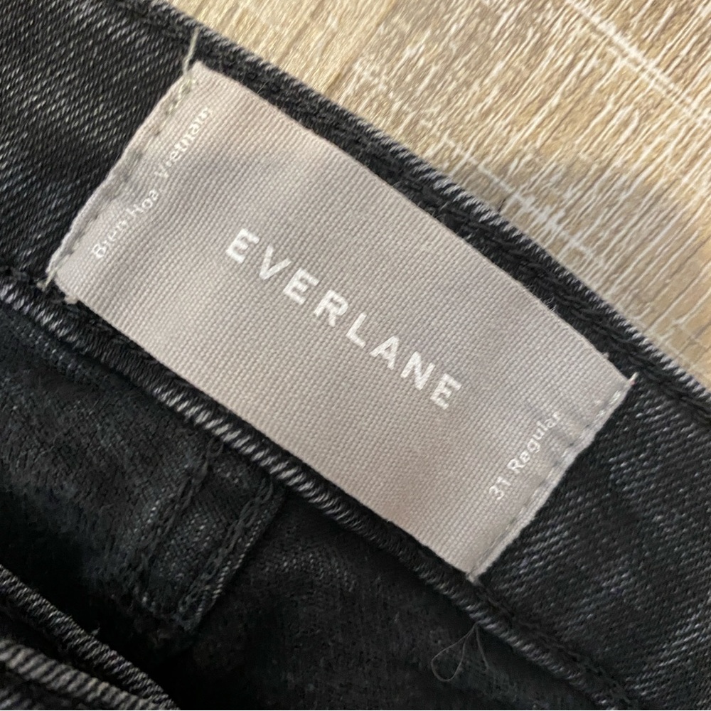 EVERLANE | Authentic Stretch Mid Rise Ankle Skinny Jeans Washed Black Women’s 31 - Picture 7 of 11